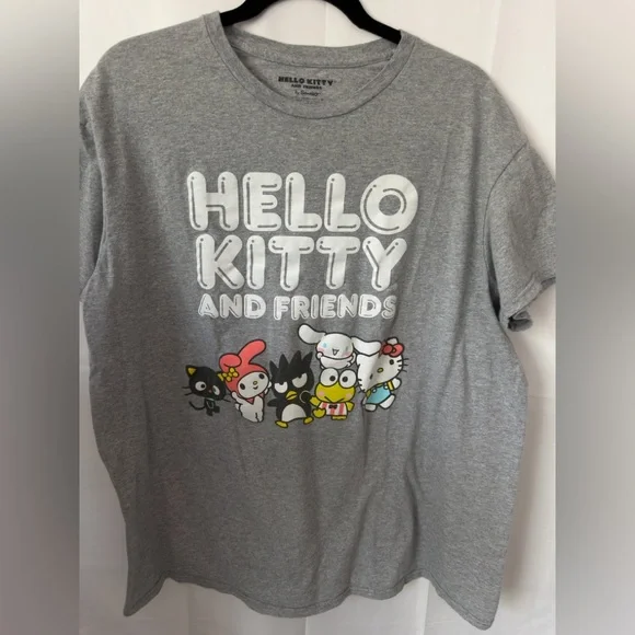 Hello Kitty and Friends Gray Graphic Tee - Picture 1 of 7